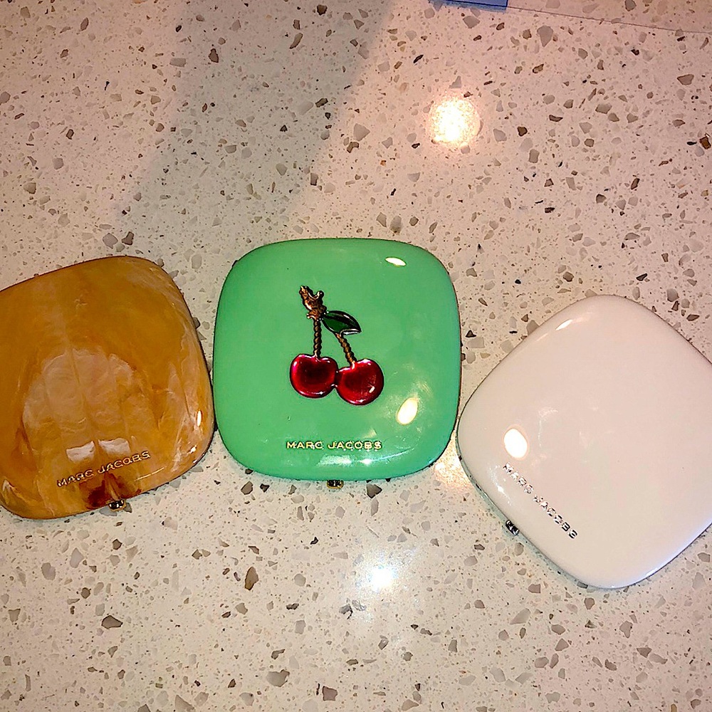 3 full size discontinued famous Marc Jacobs bronzer/highlighter/blush palettes